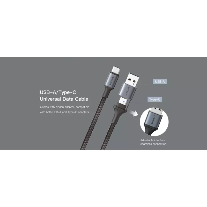 Cavo USB Type-C 2-in-1 Orsen S8, 5A, 1,5 m (ricarica rapida/dati)