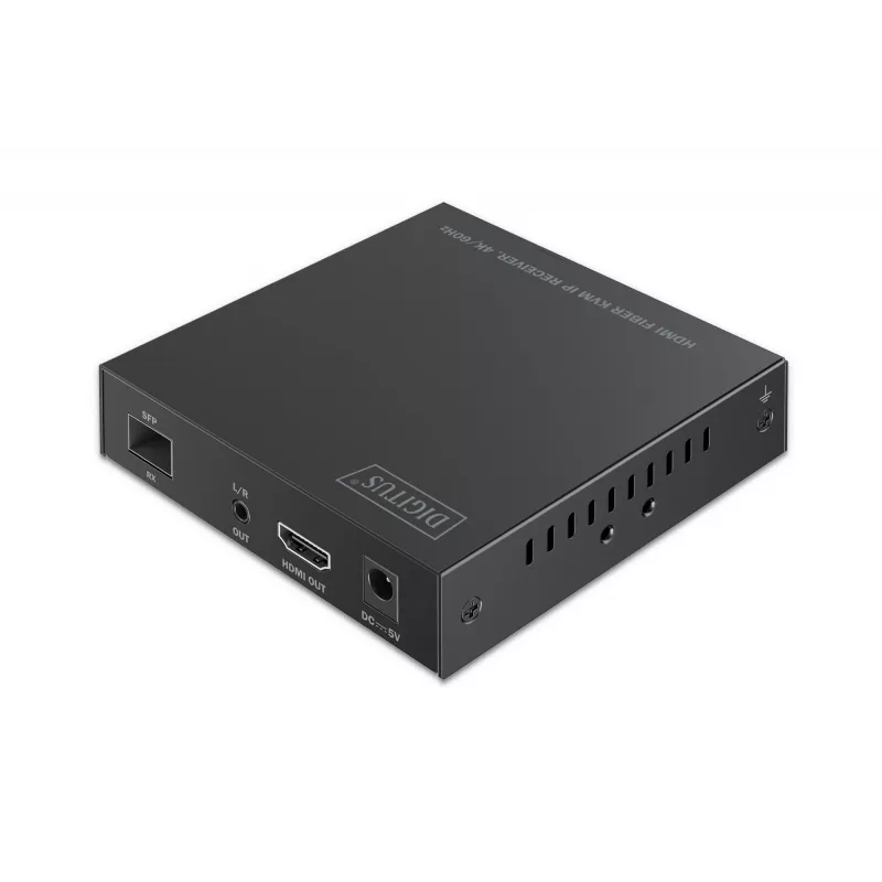 Ricevitore Digitus HDMI Fiber KVM IP Receiver 4K/60Hz con filo USB