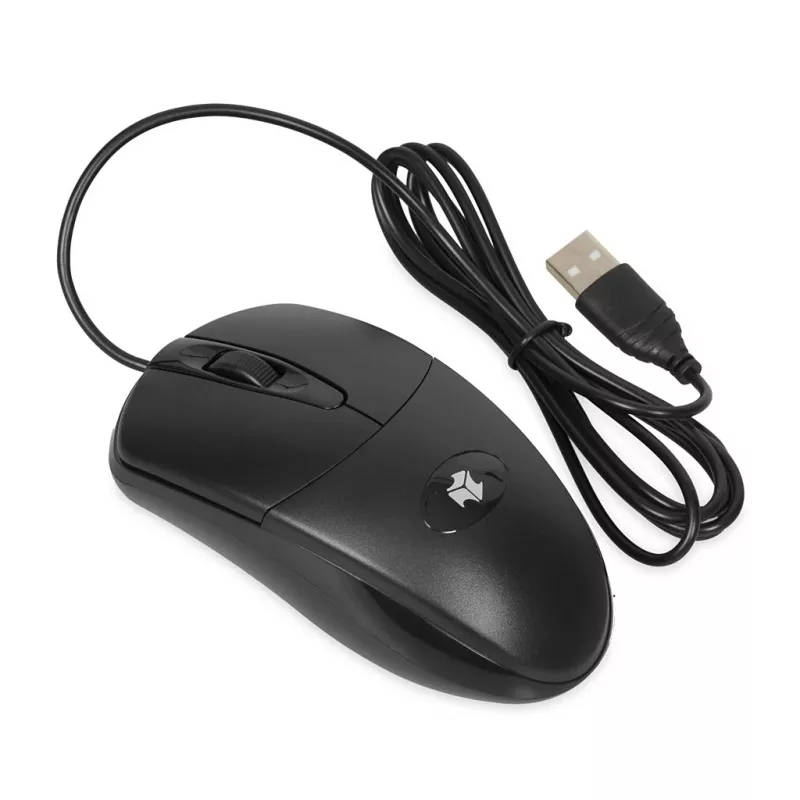 iBOX i007 mouse ottico con filo, nero