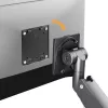 Maclean MC-968 supporto doppio braccio per monitor con molla a gas 17-57 27 kg portata elevata stabile completamente orientabile supporto max VESA 200x200