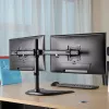 HAGOR HA FS - kit di montaggio (supporto da tavolo) - per 2 display LCD - nero - dimensione schermo: 38-68 cm (15-27