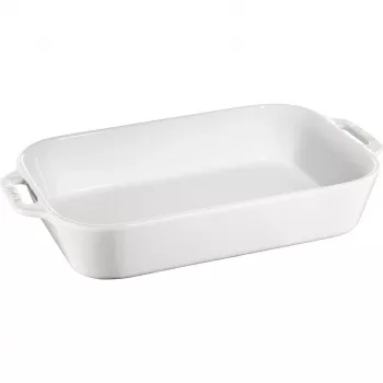 Piatto rettangolare Staub 40511-151 4,5 l – bianco, capacità 4,5 L