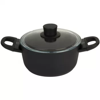 Pentola BALLARINI 75002-920-0 rotonda nera in alluminio 20 cm
