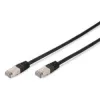 Cavo di rete Digitus CAT 5e SF/UTP cavo patch nero 3m