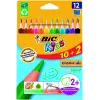 BIC Evolution Triangle 8871462 matite colorate, 12 colori