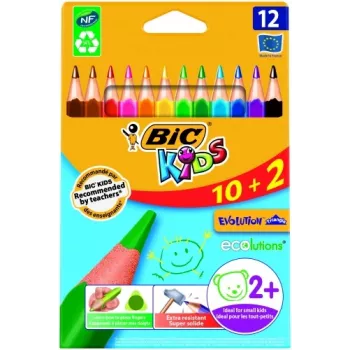 Matite colorate BIC CEV.TRIANG.CBW 10+2 EU 12 matite colorate, 214842