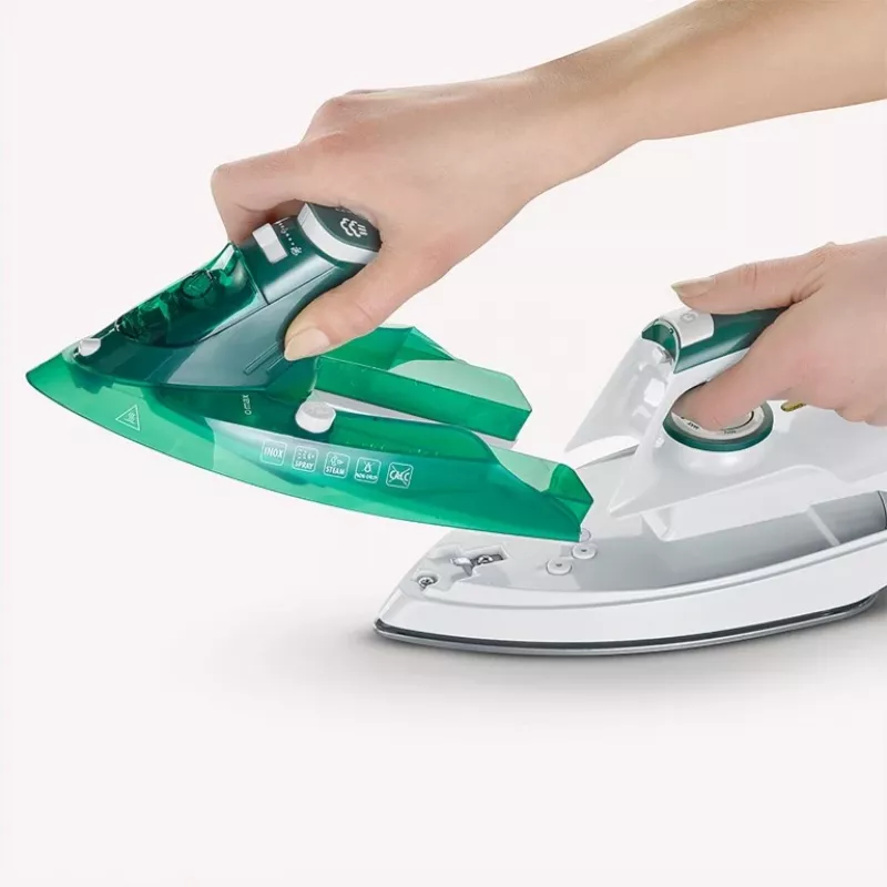 Severin BA 3261 ferro da stiro ferro da stiro a vapore piastra in ceramica 2400 W bianco, verde