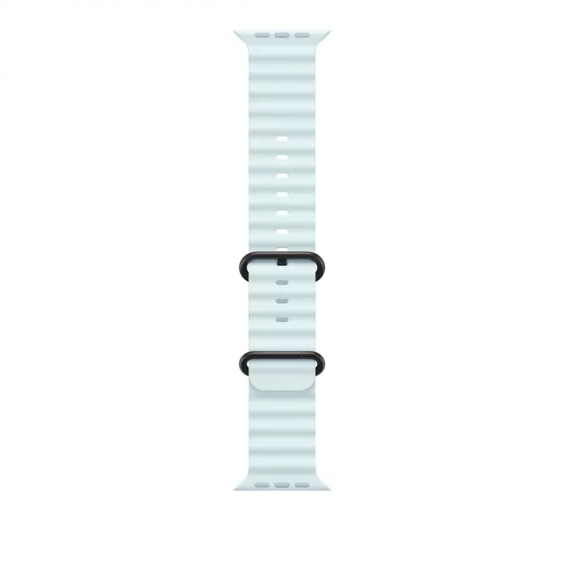 Apple cinturino Ocean 49mm Ice blu – finitura titanio nero