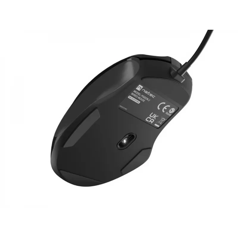 Mouse ottico con filo NATEC NMY-2047 USB Type-A, 4000 DPI, 6 tasti, per destrimani, retroilluminazione