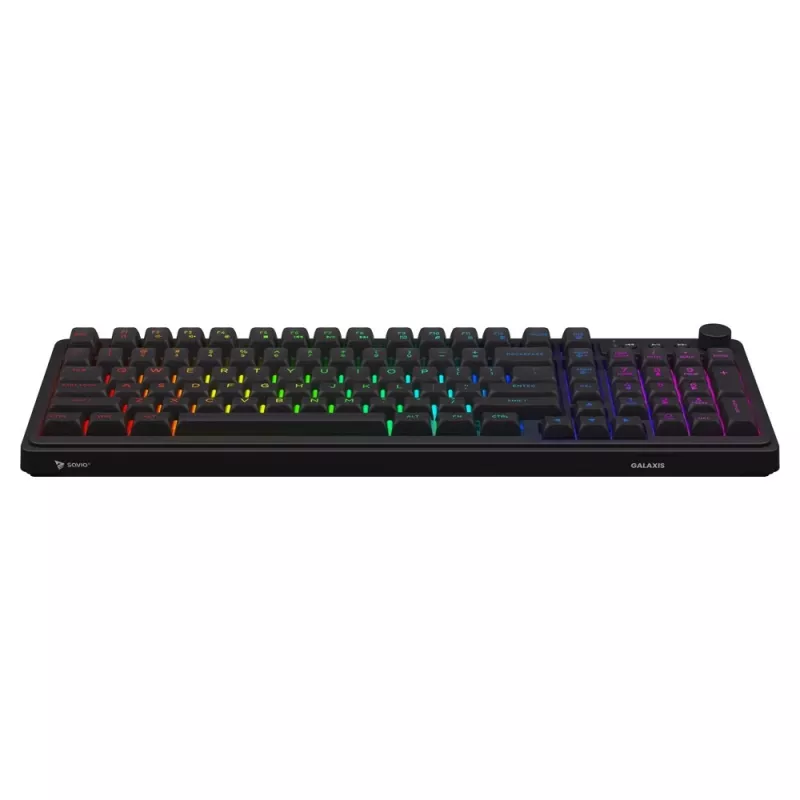 Tastiera gaming Savio Galaxis USB QWERTY US inglese nero
