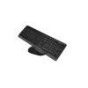 Set tastiera e mouse wireless A4Tech Fstyler FG1012, nero