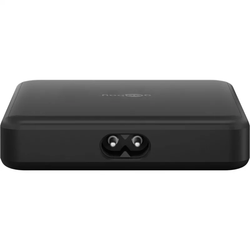 GOOBAY Multiport USB-C PD GaN Caricabatterie da tavolo 65 W, nero