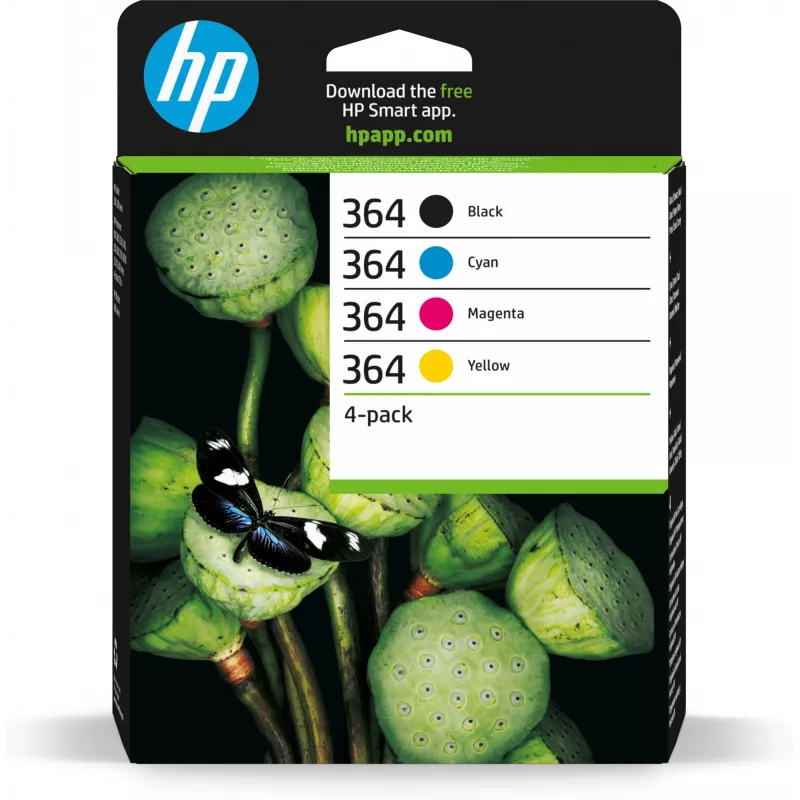 HP 364 confezione da 4 cartucce inchiostro originali nero/ciano/magenta/giallo