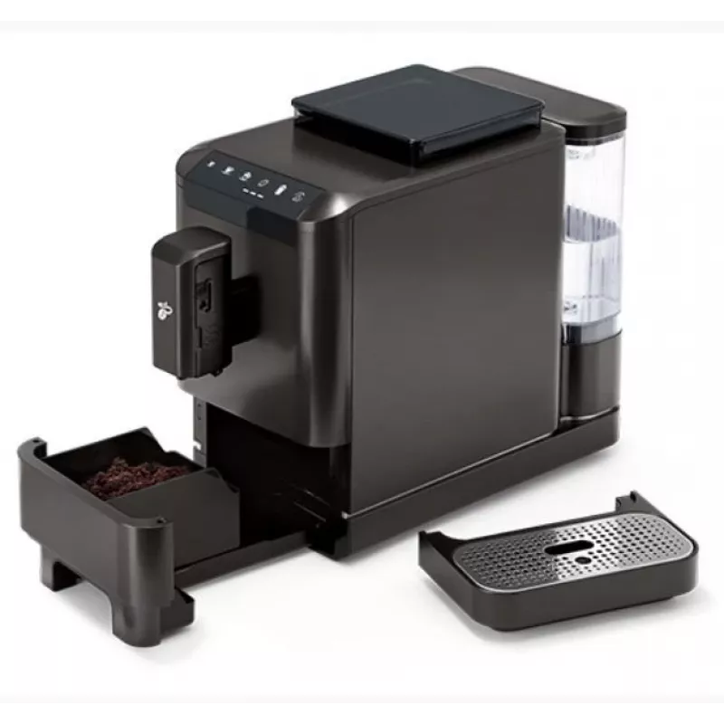 Macchina per espresso Tchibo Esperto2 Milk nero — schiumatore di latte integrato, macchina per caffè espresso automatica per il piano di lavoro