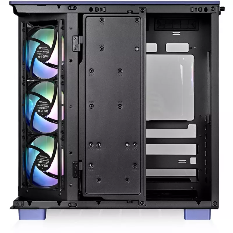 View 380 XL TG ARGB, case tower viola, vetro temperato x 2