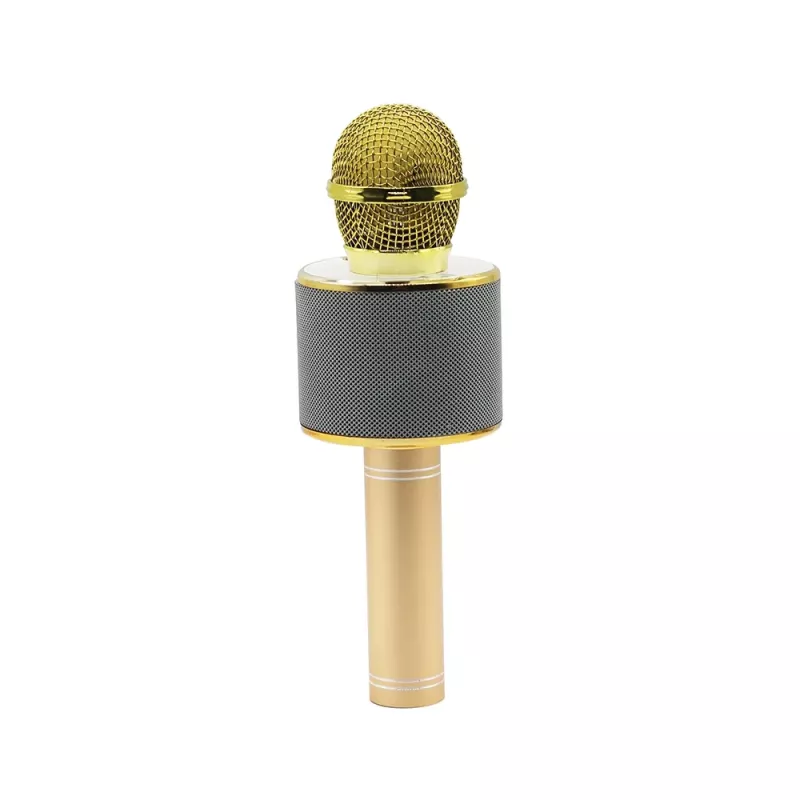 Microfono MANTA MIC10-G oro cardioide portatile — condensatore cardioide, design a mano