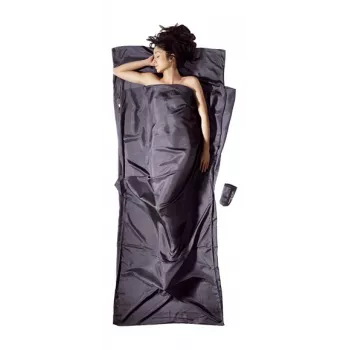 Cocoon TravelSheet sacco a pelo rettangolare seta grigio