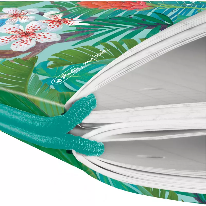 Quaderno Herlitz Ladylike Jungle A4 80 fogli verde multicolore