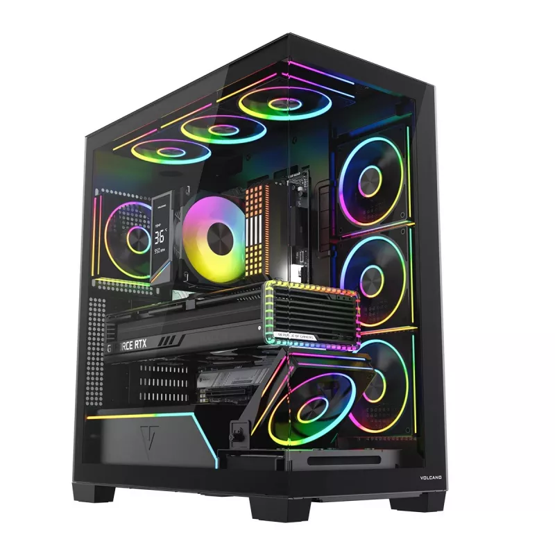 Modecom Volcano Stellar Plus ARGB Midi 8F nero