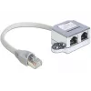 DeLOCK 65441 sdoppiatore di porta RJ45, splitter Ethernet 100Base-TX, 1x RJ-45 (maschio) a 2x RJ-45 (femmina), 15 cm