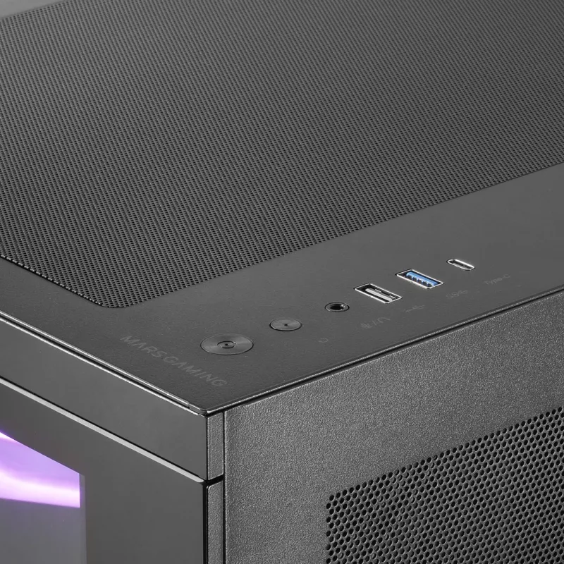 Case per computer Mars Gaming MC3TCORELCDM mini tower nero