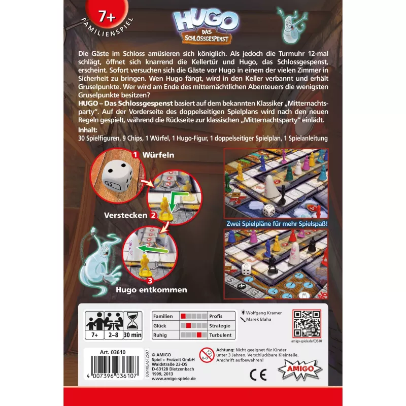 HUGO - Il fantasma del castello, gioco da tavolo