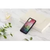 Custodia protettiva iKins per Samsung Galaxy S20 – motivo fiori d'acqua, nero