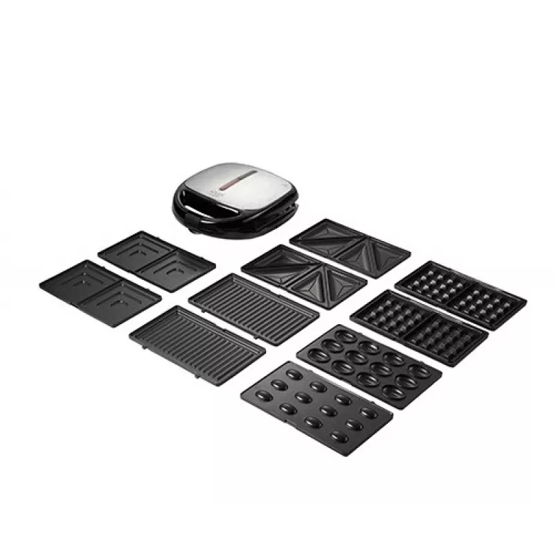 Adler AD 3040 sandwich maker 1200 W nero, grigio