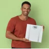 Bilancia pesapersone elettronica Ecomed BS-70E rettangolare bianco