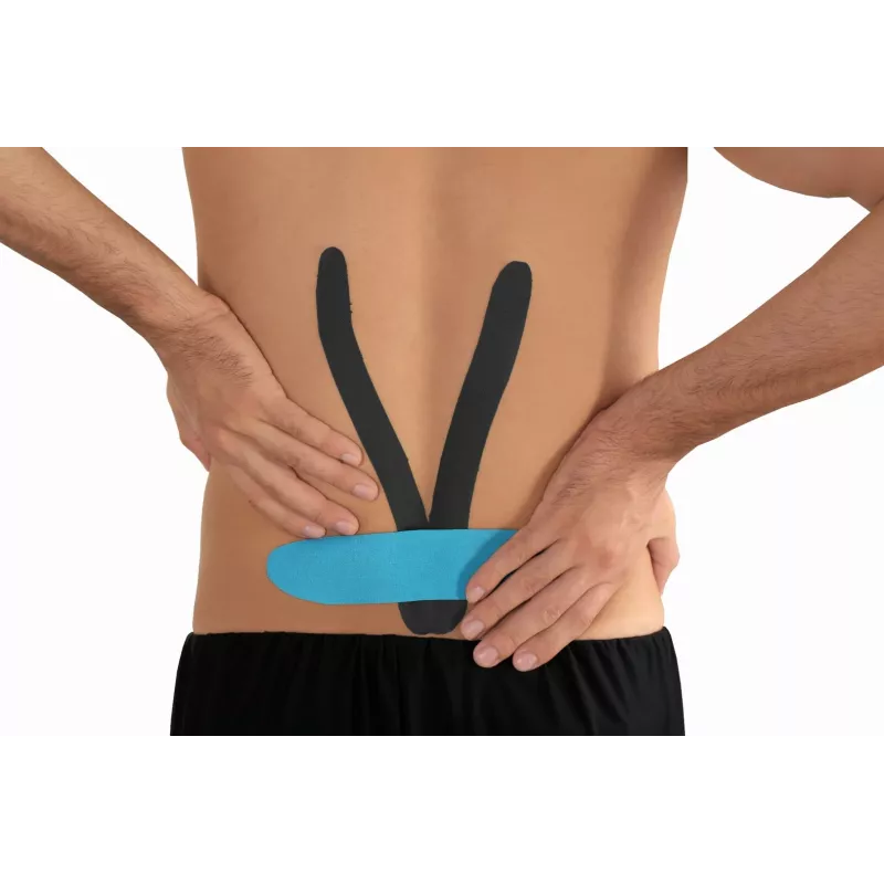 Kinesio tape MDH DRQR5C4FGX5XP — tape kinesiologico elastico in cotone 5 m × 50 mm, beige