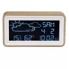 Stazione meteo digitale Denver WS-72 legno LCD DC/batteria
