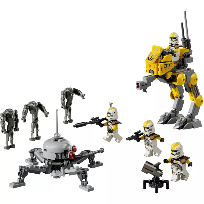 Set LEGO Star Wars 327th Star Corps Clone Troopers Battle 75431 — 258 pezzi, 7 minifigure, età 7+