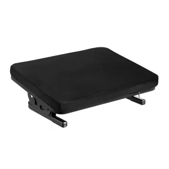 Poggiapiedi MACLEAN MC-460 poggiapiedi ergonomico imbottito in metallo, base antiscivolo, inclinazione -20–20°, carico max 20 kg, nero