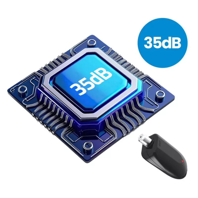 Antenna auto DVB-T Shark SHA301CAR con amplificatore attivo per ricezione TV in auto