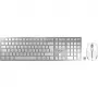 CHERRY DW 9100 SLIM tastiera mouse inclusi universale RF wireless + Bluetooth QWERTZ tedesco argento