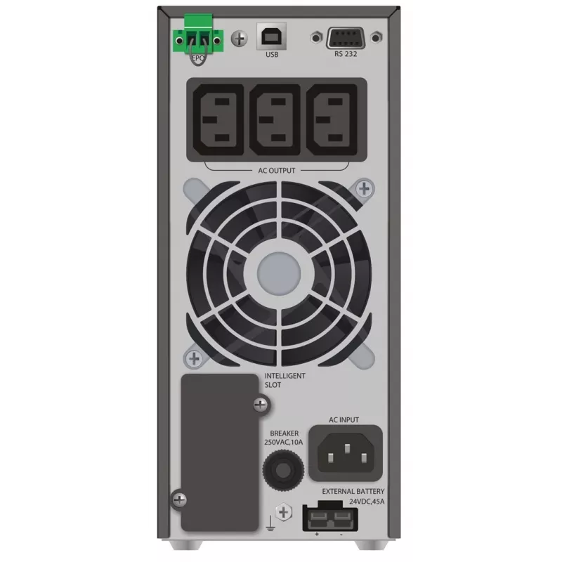 PowerWalker VFI 1000 TGS doppia conversione (Online) 1 kVA 900 W 3 uscite AC
