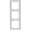 Busch-Jaeger future linear 1723-184K Cornice a 3 posti, bianco studio
