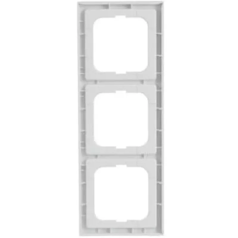 Busch-Jaeger future linear 1723-184K Cornice a 3 posti, bianco studio