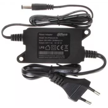 Alimentatore DAHUA PFM321D, interno 12 V, ingresso 100–240 V 50/60 Hz, nero, 84×41×26 mm