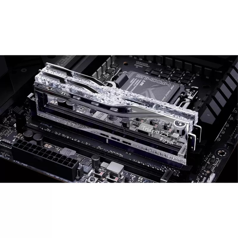 DIMM 32 GB DDR5-6000, memoria RAM argento, F5-6000J2836G16GX2-TR5S, Trident Z5 Royal RGB Silver, INTEL XMP