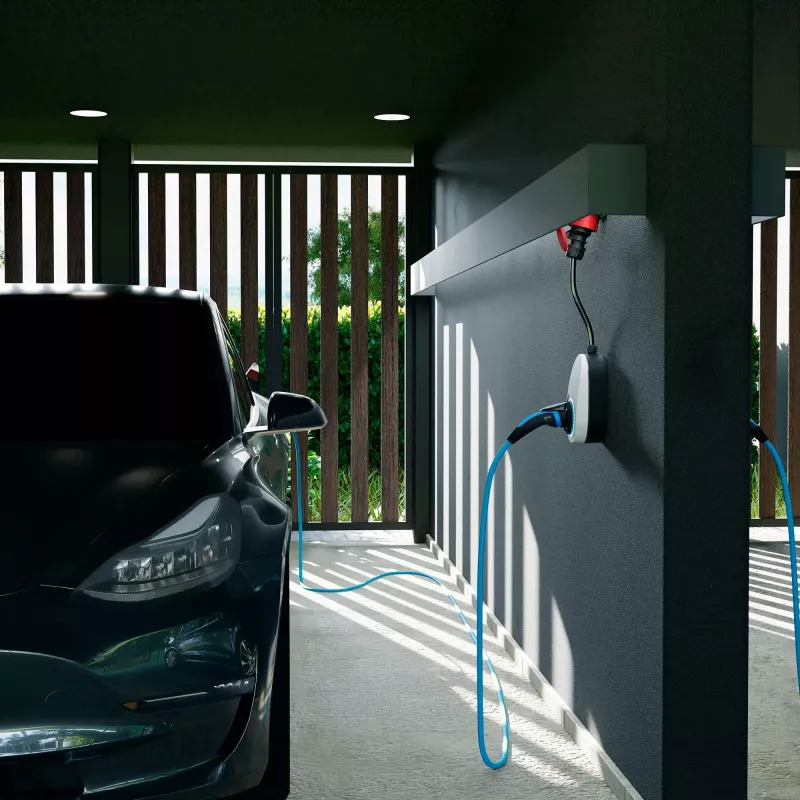 go-e Charger Gemini flex 11 kW wallbox mobile, 16 A CEE, bianco