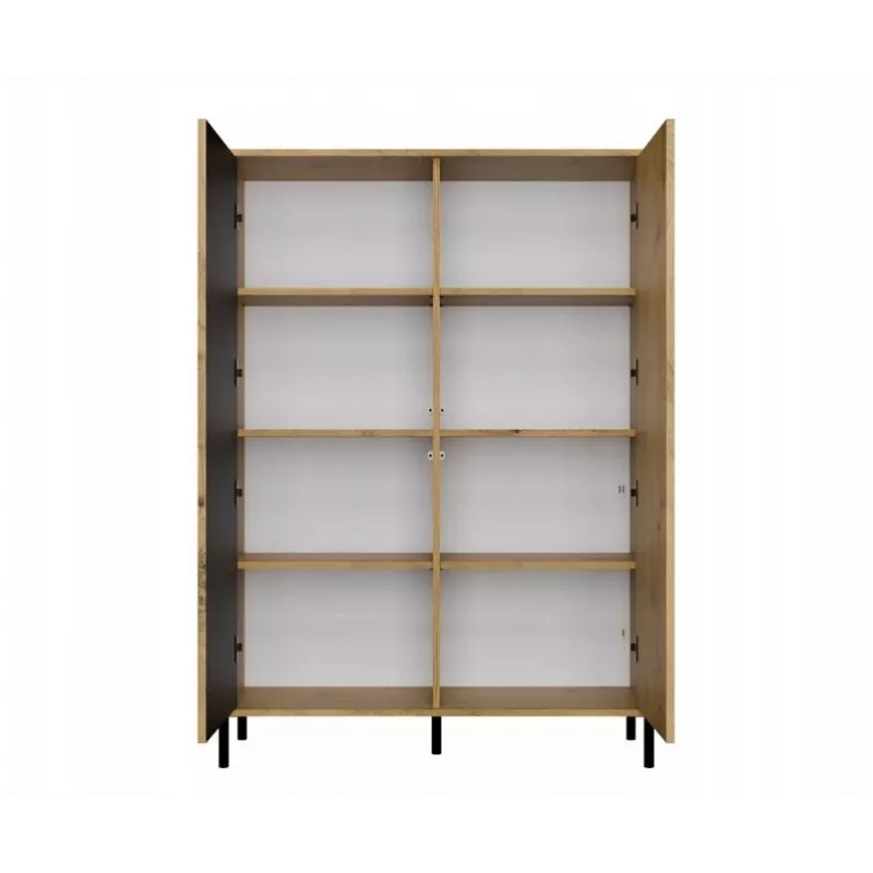 KAMARO 2DD stretto/GŁ rovere ARTISAN VETRINA