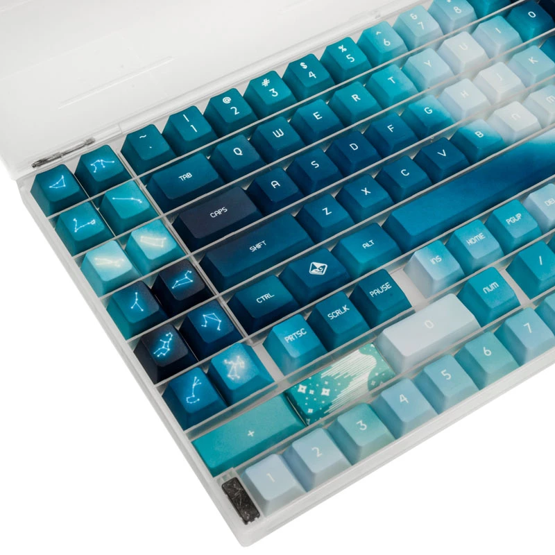 Set di keycap Traitors AURORA GAKC-269 layout US, tasti di ricambio per tastiere meccaniche