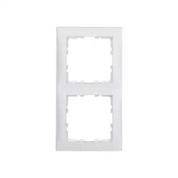 Placca a parete / copriinterruttore berker 10129909 — bianco, termoplastica, senza viti, 1 pz.