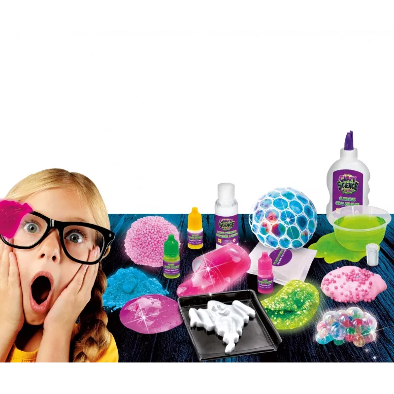 Kit scientifico Liscianigiochi Crazy Science Slime al buio 304-PL89239 — set di esperimenti con slime che brilla al buio