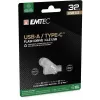 Chiavetta USB Emtec 32 GB USB Type-A USB Type-C D280