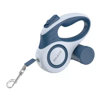 Guinzaglio retrattile automatico Rojeco A12, 3 m, blu