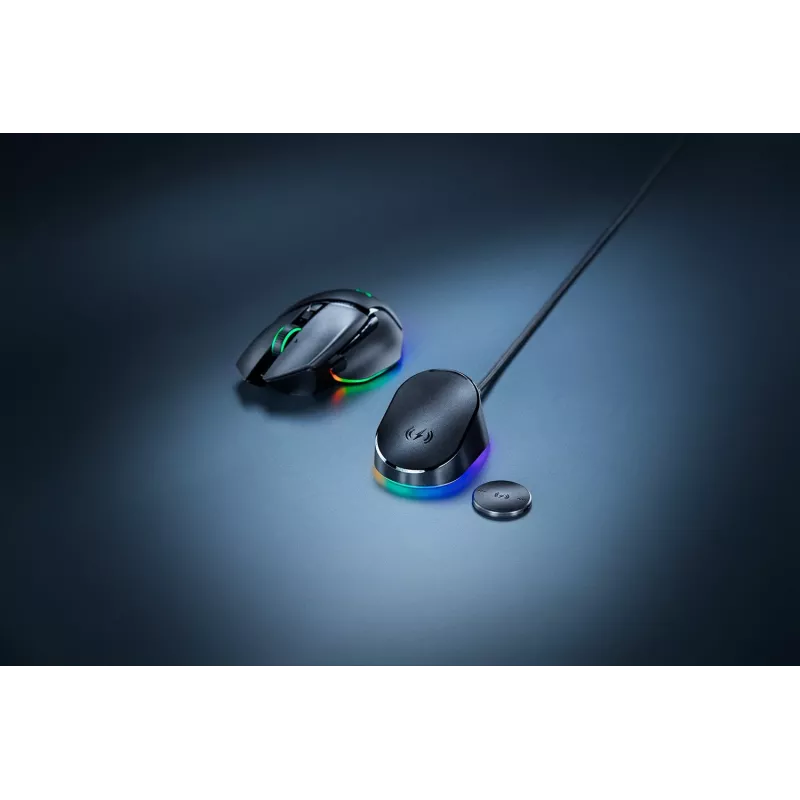 Razer Mouse Dock Pro con caricatore wireless puck