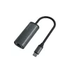 Adattatore SAVIO USB-C 3.1 Gen.1 (M) a RJ-45 Gigabit Ethernet (F), 1000 Mbps, AK-56, grigio