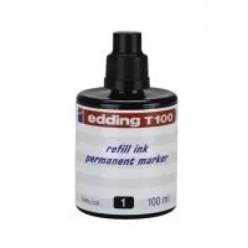Inchiostro di ricarica per pennarello Edding T 100 nero 100 ml